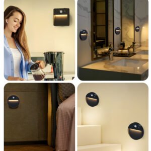 S104CW/S104RGB/S105CW/S105RGB/-Wireless Magnetic Motion Sensor Light | Round & Square Shapes USB Rechargeable LED Night Lamp