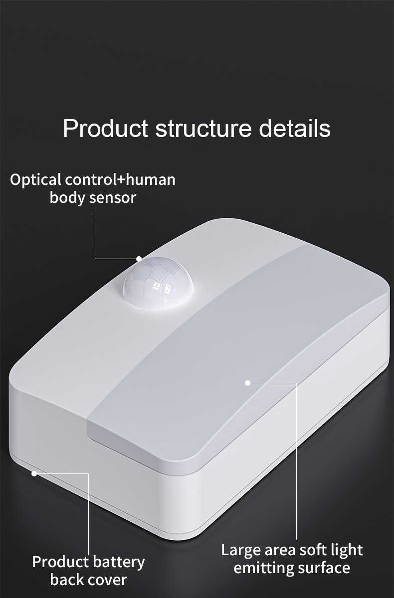 S046-Wireless Motion Sensor Night Light | USB Rechargeable / AA Battery Powered LED Cabinet Lamp - Image 5