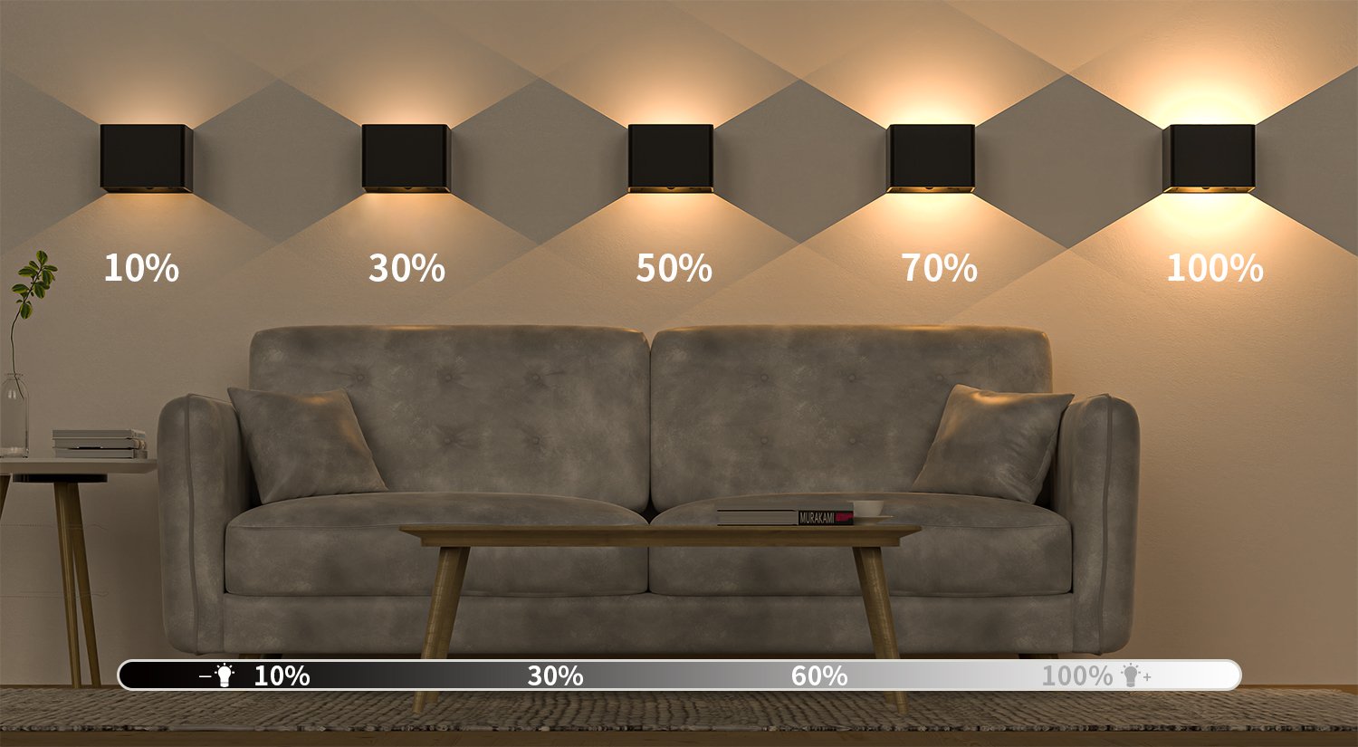 S093-Wireless Magnetic Motion Sensor Wall Light | Rechargeable LED Night Light for Hallway & Bedroom - Image 3