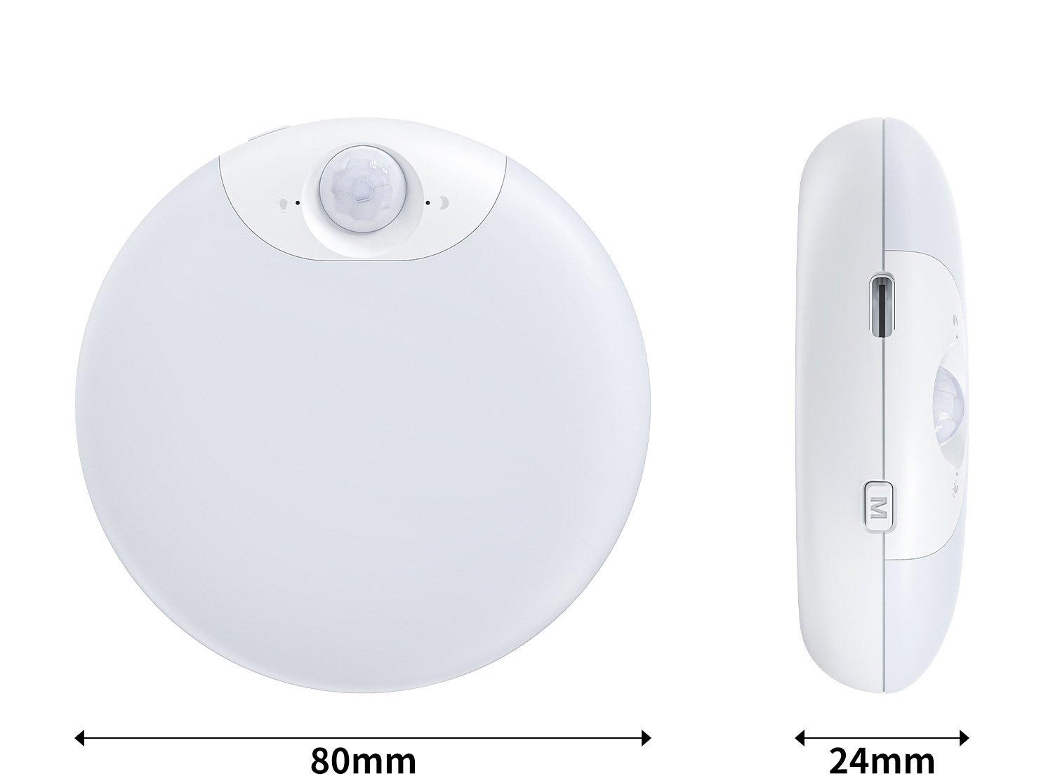 S055-Smooth Round LED Motion Sensor Night Light | Wireless Magnetic Rechargeable Cabinet Lamp - Image 7