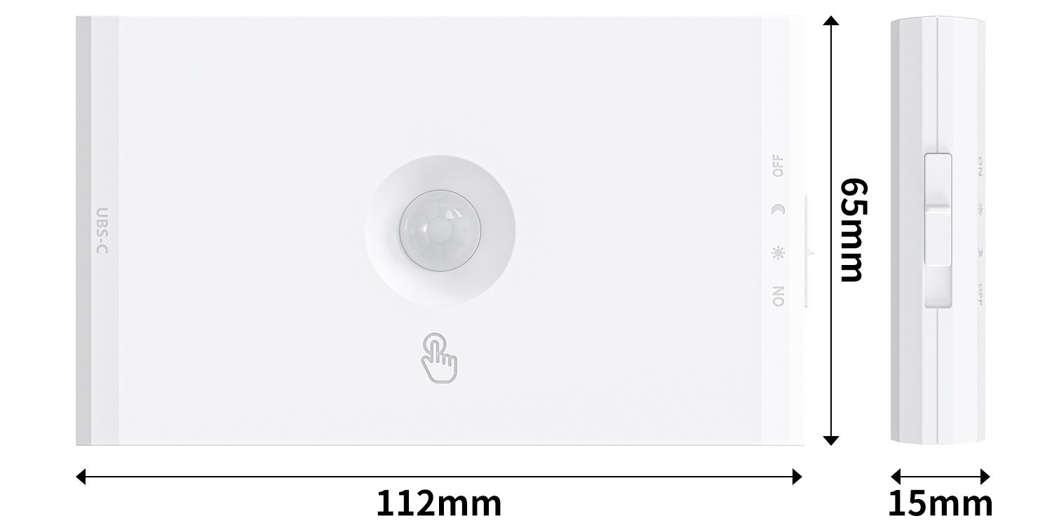 S109-Magnetic Rechargeable LED Sensor Wall Light | Vertical Up & Down Double-sided Lighting Night Lamp - Image 9