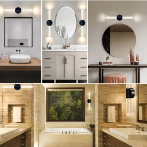 S078-Wireless Magnetic LED Acrylic Wall Sconce, Dimmable Rechargeable Ambient Lighting for Hotel Corridor, Stairwell & Bedroom Decor