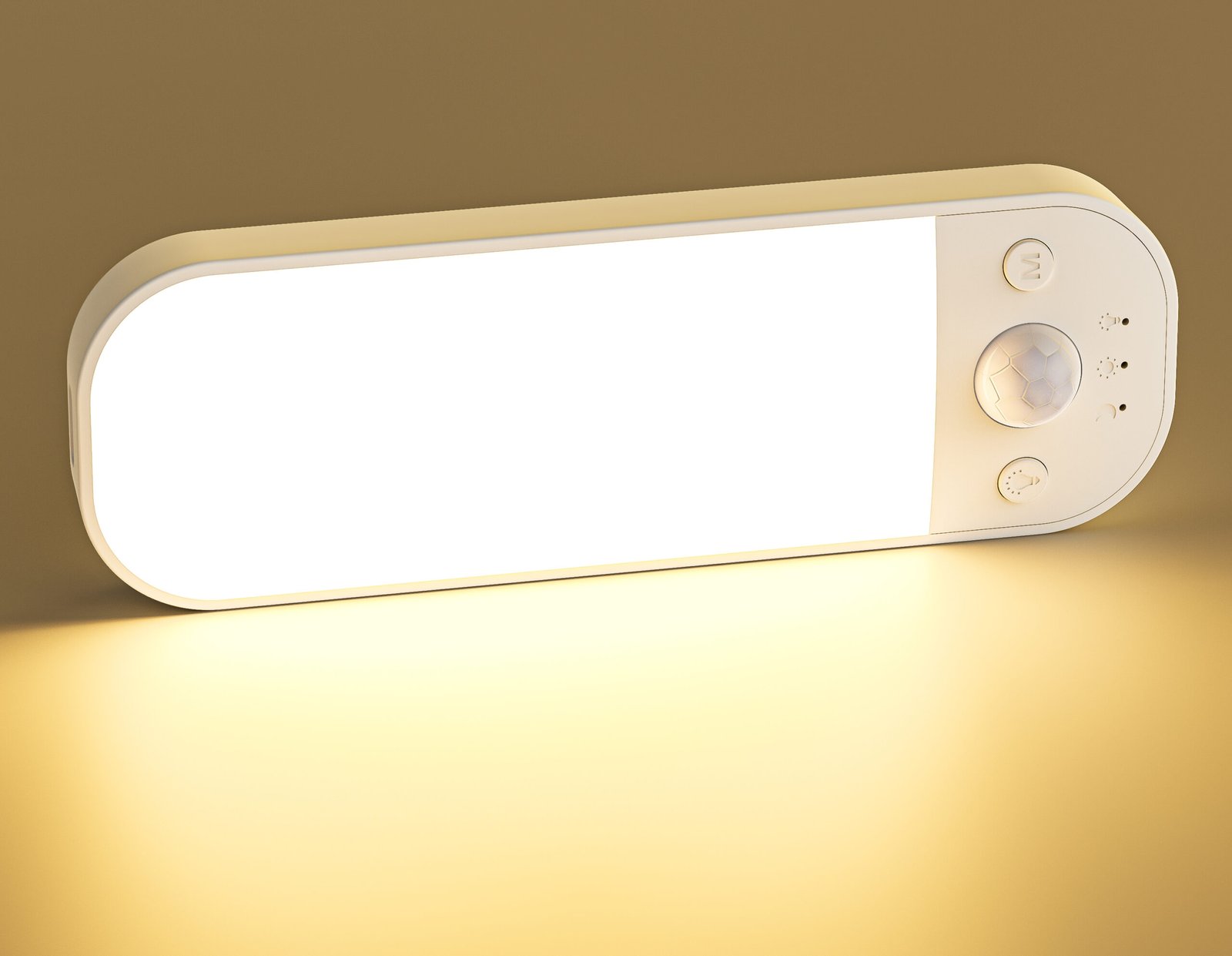 S014-Ultra-thin, Rounded-Corner, Rectangular Magnetic Motion Sensor Light | Three-Color Tape-C Rechargeable LED Cabinet Night Light - Image 9