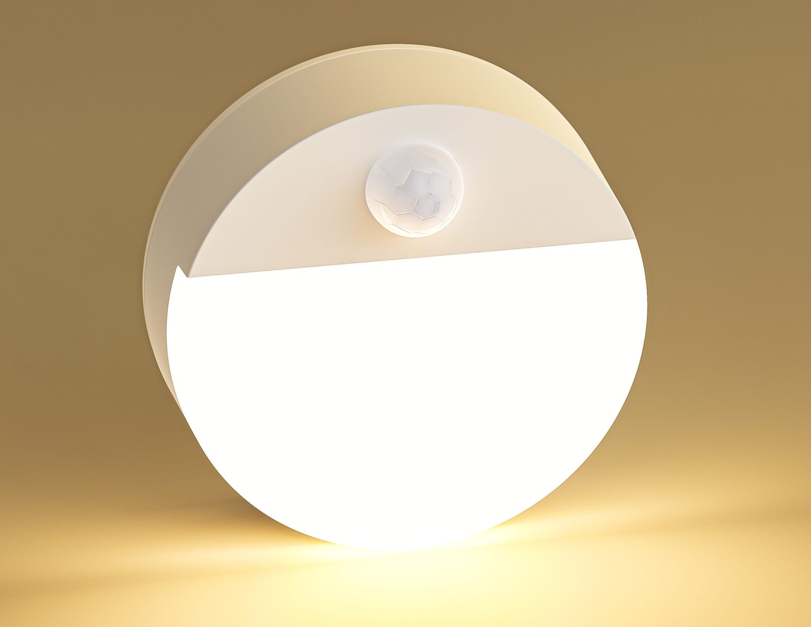 S031-Round Single Color LED Motion Sensor Night Light, AA Battery Powered Wireless Sensor Lamp for Bedroom, Toilet, Closet & Hallway - Image 6