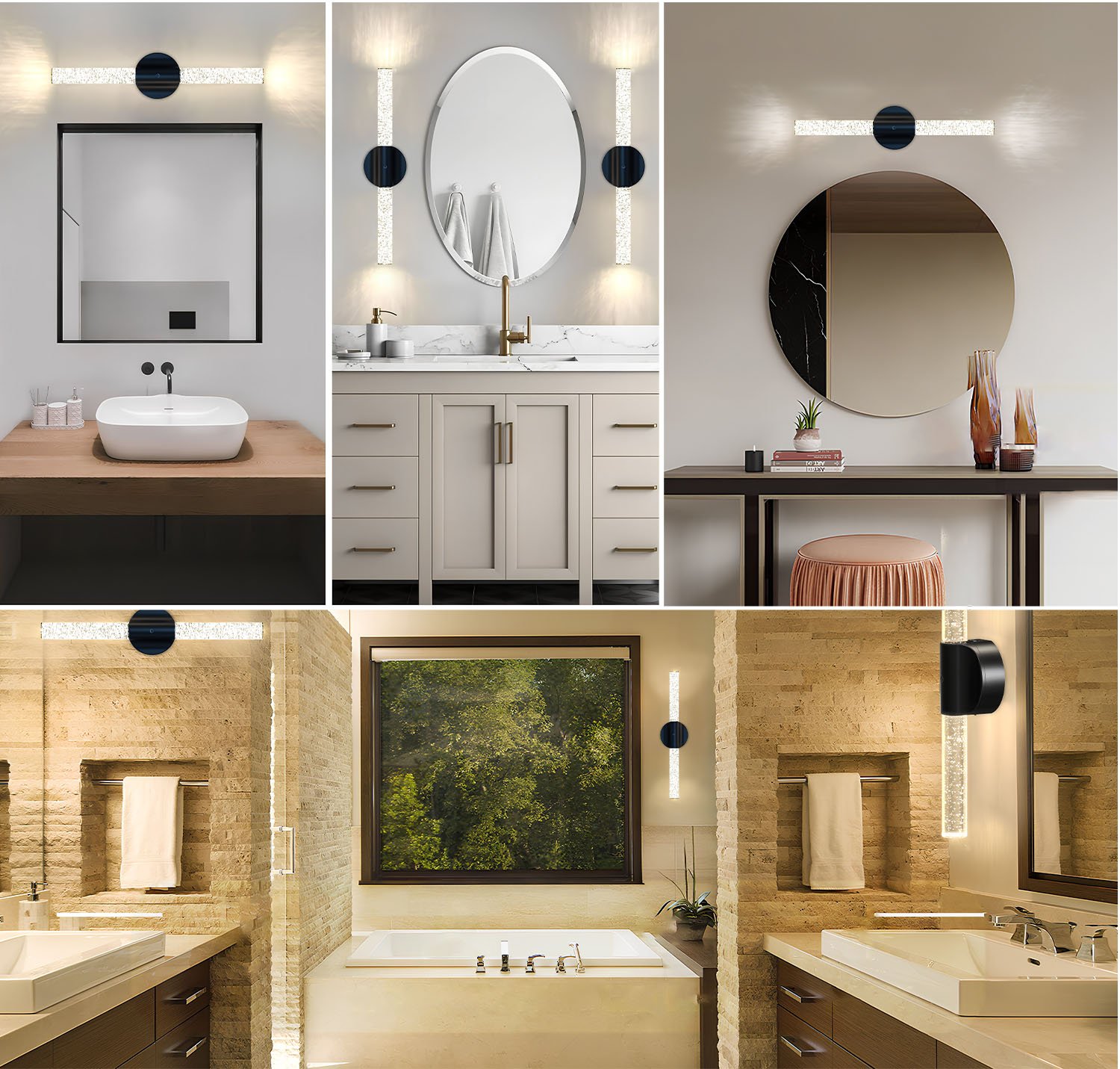S078-Wireless Magnetic LED Acrylic Wall Sconce, Dimmable Rechargeable Ambient Lighting for Hotel Corridor, Stairwell & Bedroom Decor