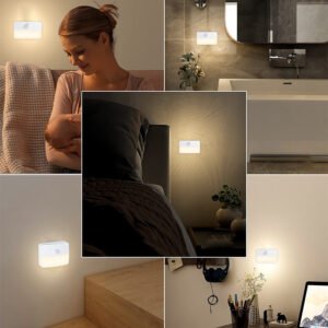 S046-Wireless Motion Sensor Night Light | USB Rechargeable / AA Battery Powered LED Cabinet Lamp