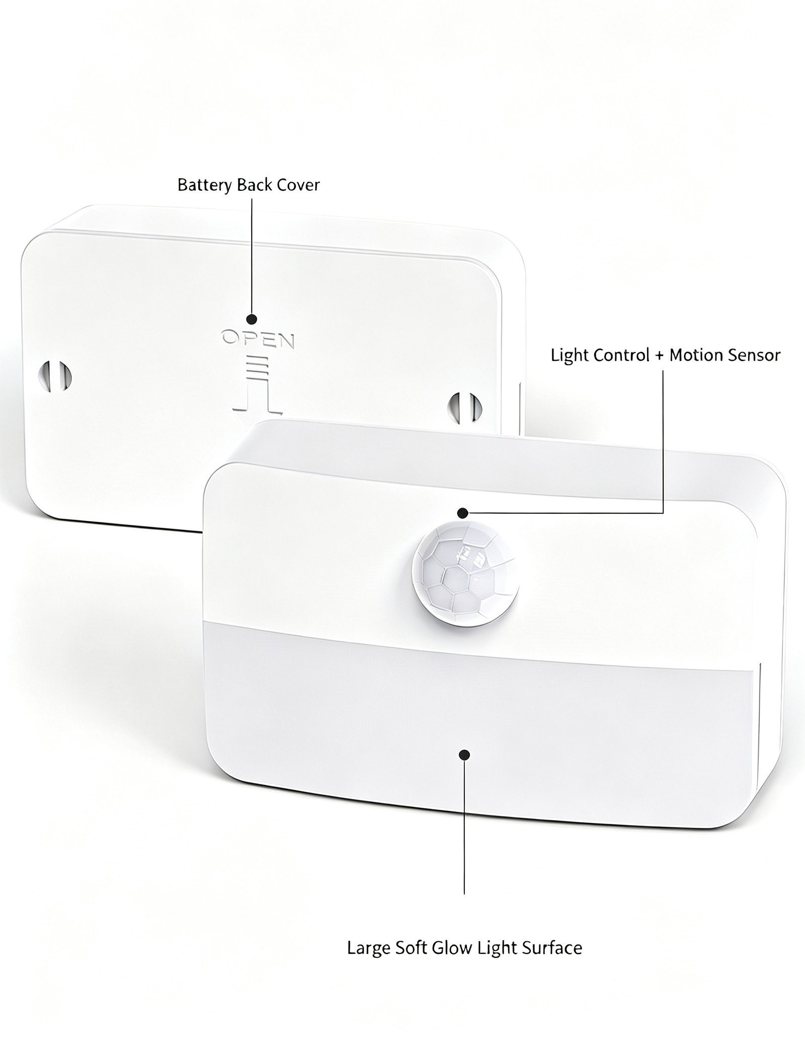 S046-Wireless Motion Sensor Night Light | USB Rechargeable / AA Battery Powered LED Cabinet Lamp - Image 6