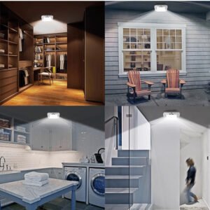 S123-Ultra-Thin LED Motion Sensor Ceiling Light, Automatic PIR Sensor Lamp for Hallway, Stairs, Corridor, Warehouse, Home Entryway