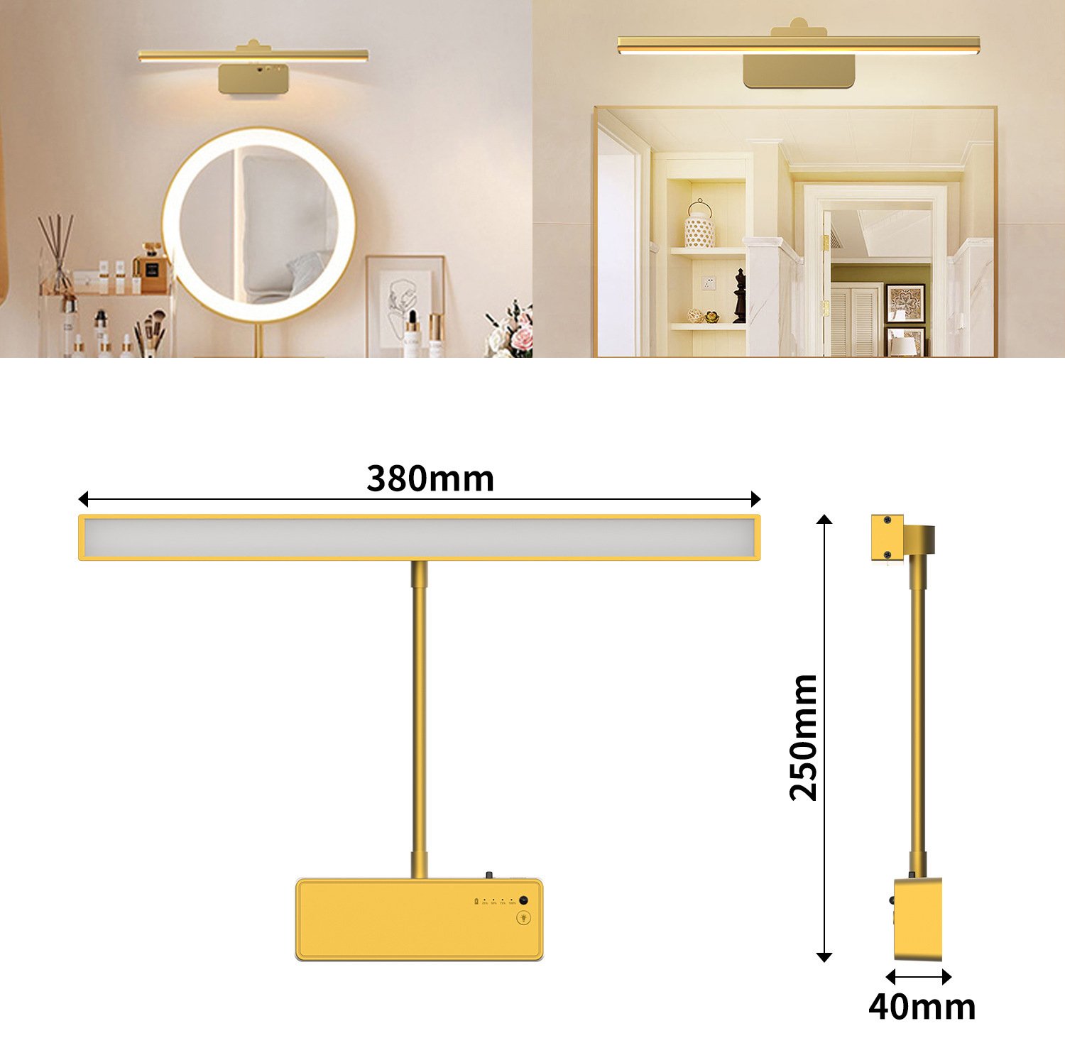S092-Magnetic Picture Light with Remote Control, 3 Color Temperature & Timer Function, Metal Base Art Display Wall Lamp for Home Decor - Image 6