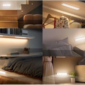 S119-Long Strip Rechargeable Motion Sensor Light | Wireless LED Wardrobe & Cabinet Induction Lamp