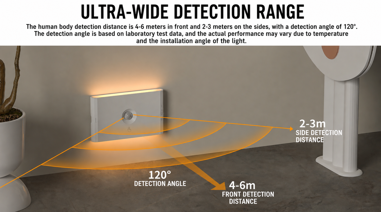S109-Magnetic Rechargeable LED Sensor Wall Light | Vertical Up & Down Double-sided Lighting Night Lamp - Image 4